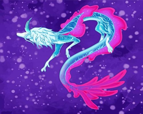 Fantasy Unicorn Dragon Art Paint By Numbers