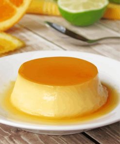 Flan With Lemon Paint By Numbers