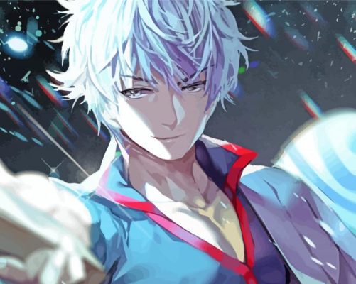 Gintoki Sakata Anime Character Paint By Numbers