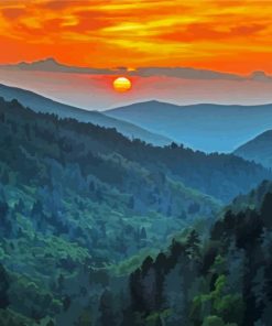 Great Smoky Mountains View Paint By Numbers