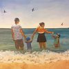 Happy Family Beach Day Paint By Numbers