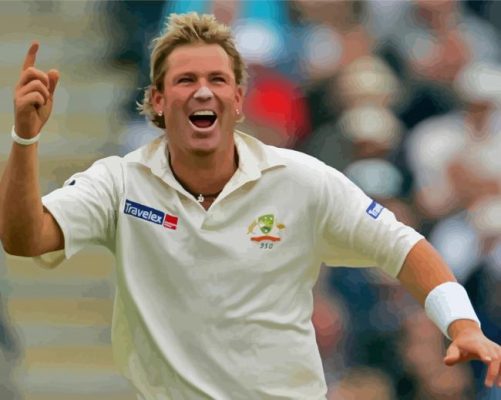 Happy Shane Warne Paint By Numbers