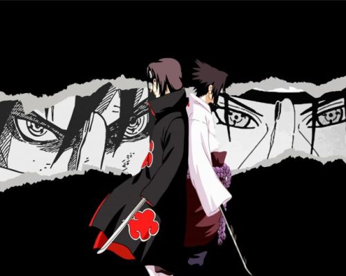 Itachi And Sasuke Art Paint By Numbers