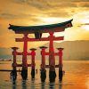 Japanese Torii Gate Paint By Numbers