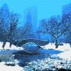 Night Central Park Winter Art Paint By Numbers