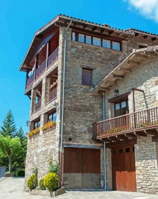 Old Houses In Rupit Paint By Numbers