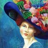 Oman And Floral Hat Art Paint By Numbers