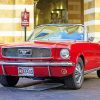 Red 1966 Mustang Paint By Numbers
