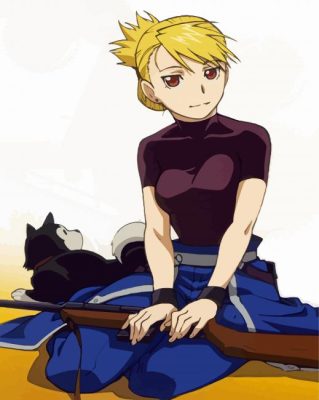 Riza Hawkeye Anime Character Paint By Numbers