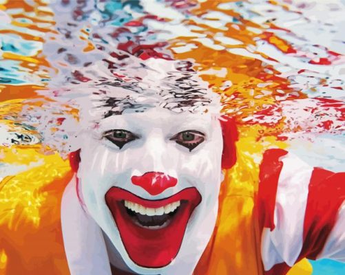 Ronald Mcdonald Underwater Paint By Numbers