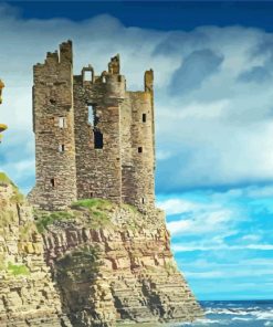 Ruins Seascape Castle Paint By Numbers