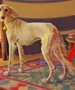 Saluki Dog In Desert Paint By Numbers