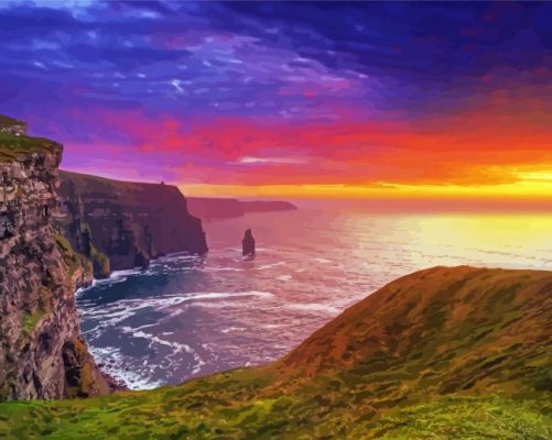 Sunset Irish Scenery Paint By Numbers