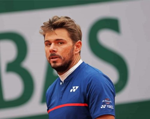 The Tennis Player Stan Wawrinka Sport Paint By Numbers