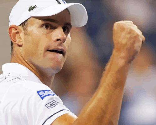 The Tennis Player Andy Roddick Paint By Numbers