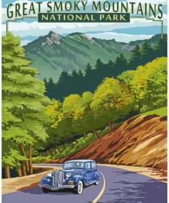 Traveling To Great Smoky Mountains Paint By Numbers