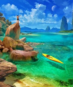 Tropical Ocean Paradise Paint By Numbers
