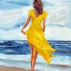 Woman In Yellow Dress Paint By Numbers