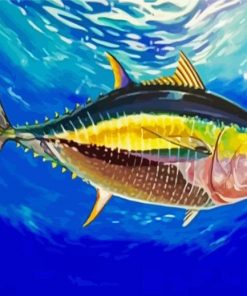 Yellowfin Tuna Paint By Numbers