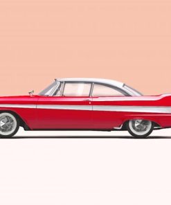1958 Plymouth Fury Car Art Paint By Numbers