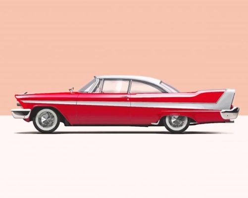 1958 Plymouth Fury Car Art Paint By Numbers