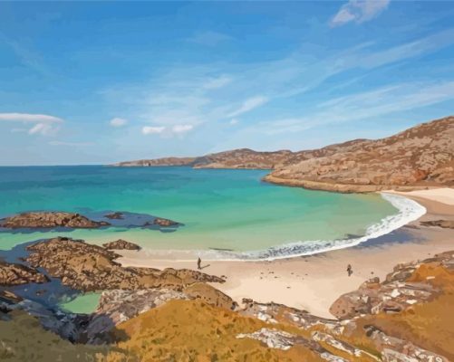 Achmelvich Beach In Scotland Paint By Numbers