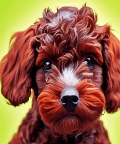 Aesthetic Brown Cockapoo Paint By Numbers