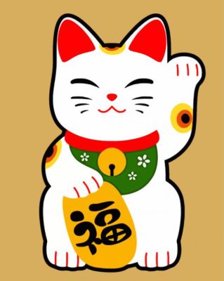 Aesthetic Chinese Lucky Cat Paint By Numbers