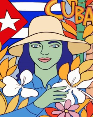 Aesthetic Cuban Lady Paint By Numbers