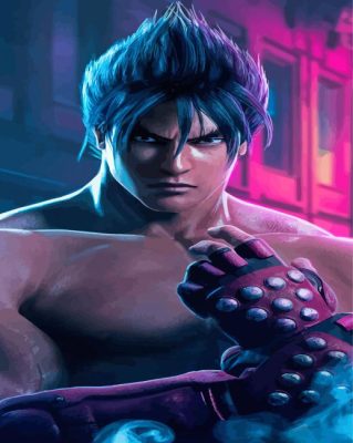 Aesthetic Jin Kazama Paint By Numbers