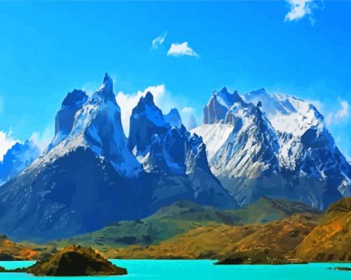 Argentina Andes Mountains Paint By Numbers