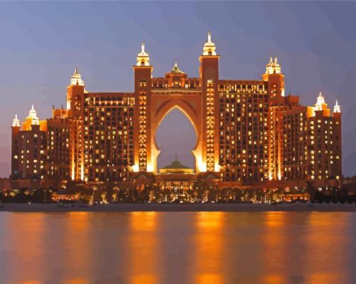 Atlantis The Palm Dubai Paint By Numbers