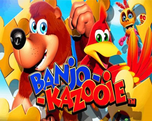 Banjo Kazooie Game Poster Paint By Numbers