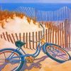 Beach Bike On Sand Paint By Numbers