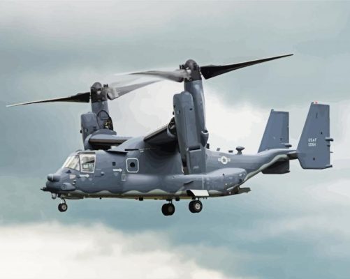 Bell Boeing V 22 Osprey Aircraft Paint By Numbers