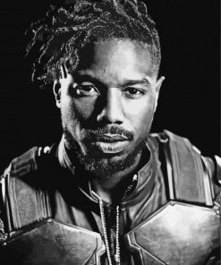 Black And White Killmonger Paint By Numbers