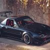 Black Mazda Miata Paint By Numbers