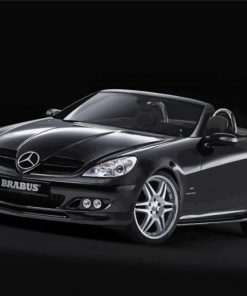 Black Mercedes SLK Car Paint By Numbers