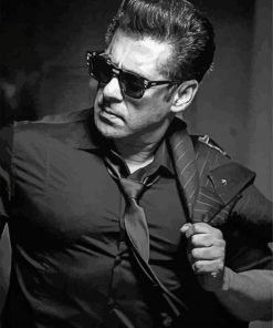 Black And White Salman Khan Paint By Numbers