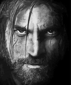 Black And White Jaime Lannister Paint By Numbers