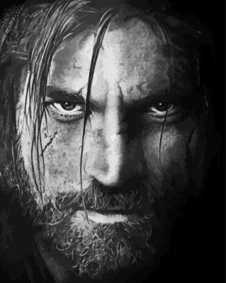 Black And White Jaime Lannister Paint By Numbers