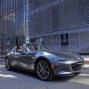 Black Miata In The City Streets Paint By Numbers