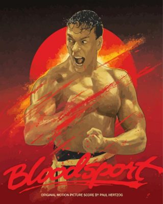 Bloodsport Illustration Paint By Numbers