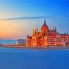 Budapest Parliament Sunset Paint By Numbers