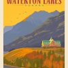 Canada Waterton Lake Park Poster Paint By Numbers
