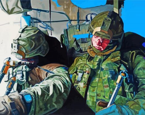 Canadian Military Paint By Numbers