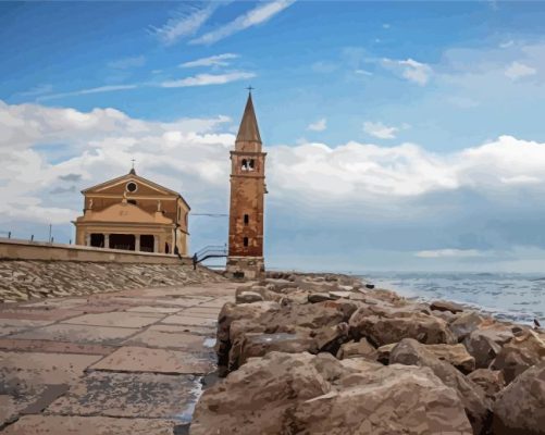 Caorle Church Italy Paint By Numbers