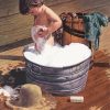 Child Bathing Paint By Numbers