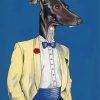 Classy Greyhound Dog In Uniform Paint By Numbers
