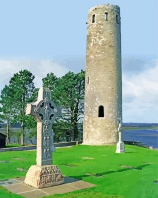 Clonmacnoise Ireland Paint By Numbers